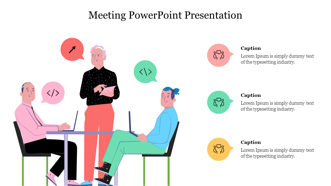 Attractive Meeting PowerPoint Presentation Template